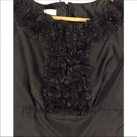 LONDON TIMES DRESS, FLORAL LITTLE BLACK COCKTAIL DRESS l 0731 - Picture 4 of 5